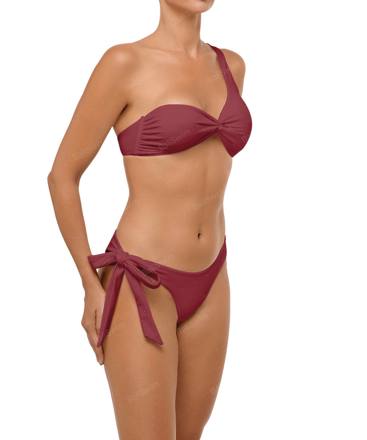 BSWS-T109 Asymmetric Loop Bikini Top