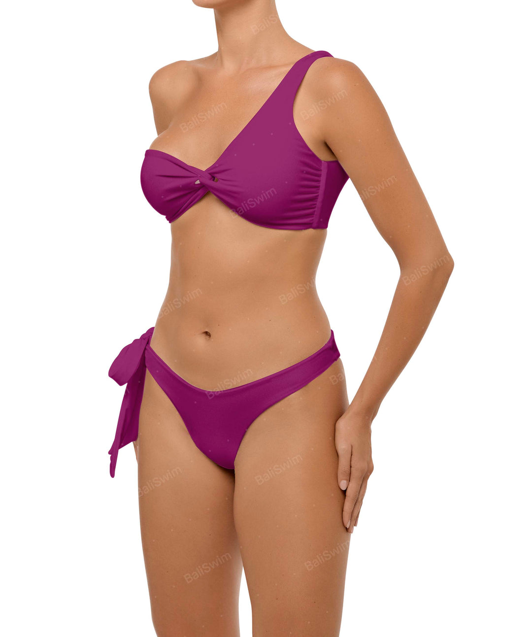 BSWS-B109 Single Side Wide Tie Side Bikini Bottom