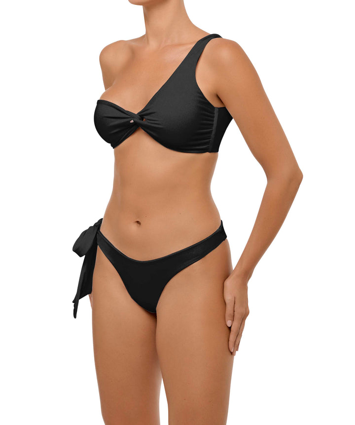 BSWS-B109 Single Side Wide Tie Side Bikini Bottom