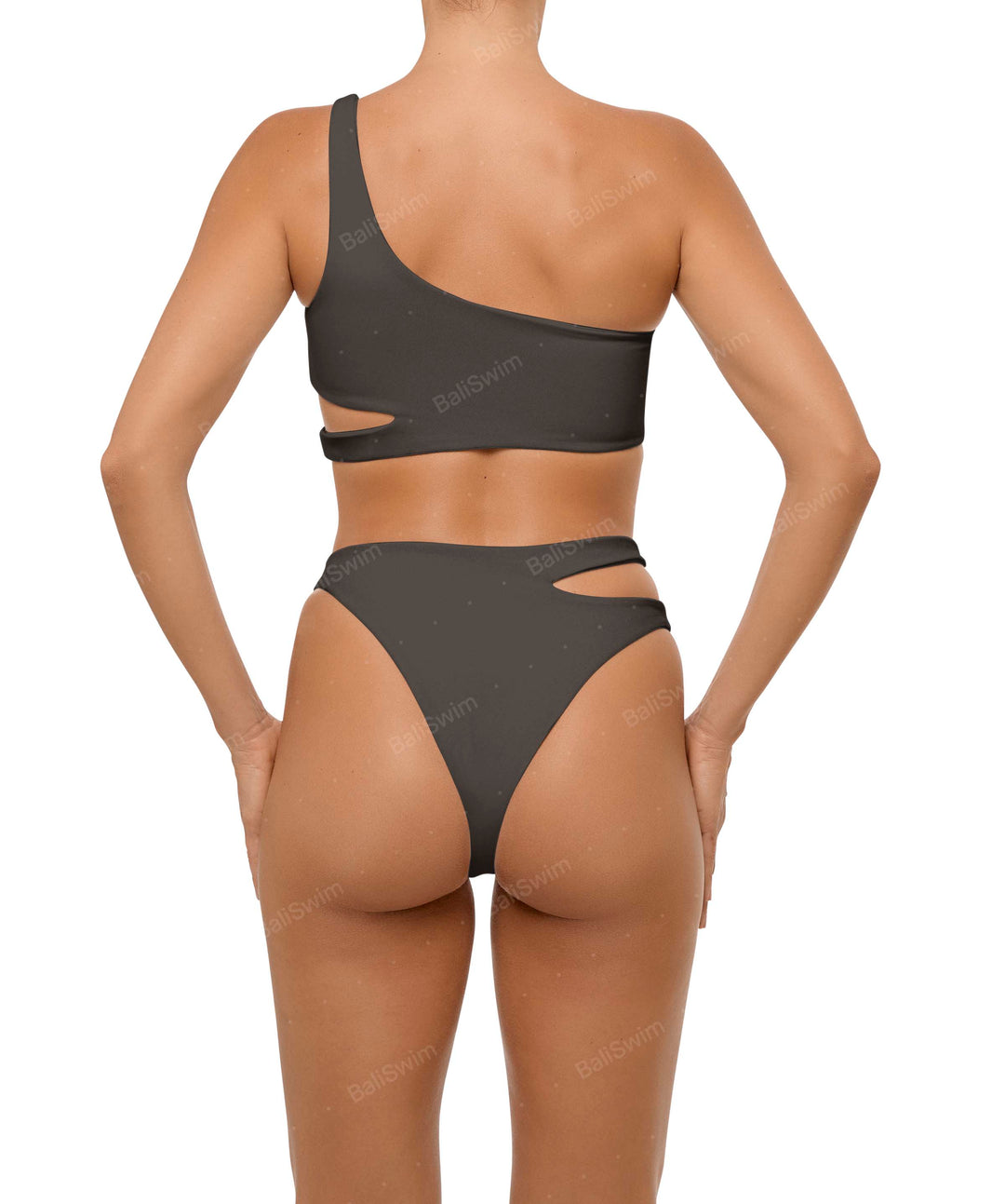 BSWS-B110 Asymmetrical Cutout Bikini Bottom