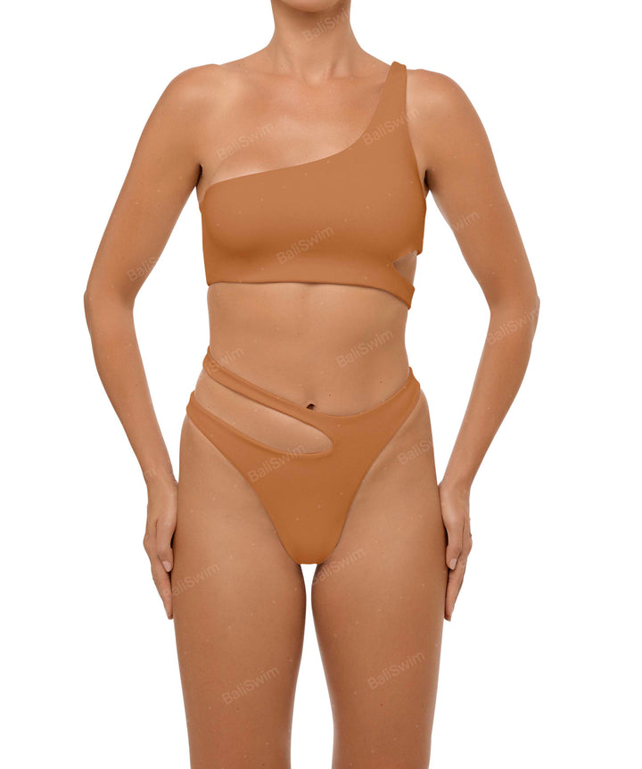 BSWS-B110 Asymmetrical Cutout Bikini Bottom