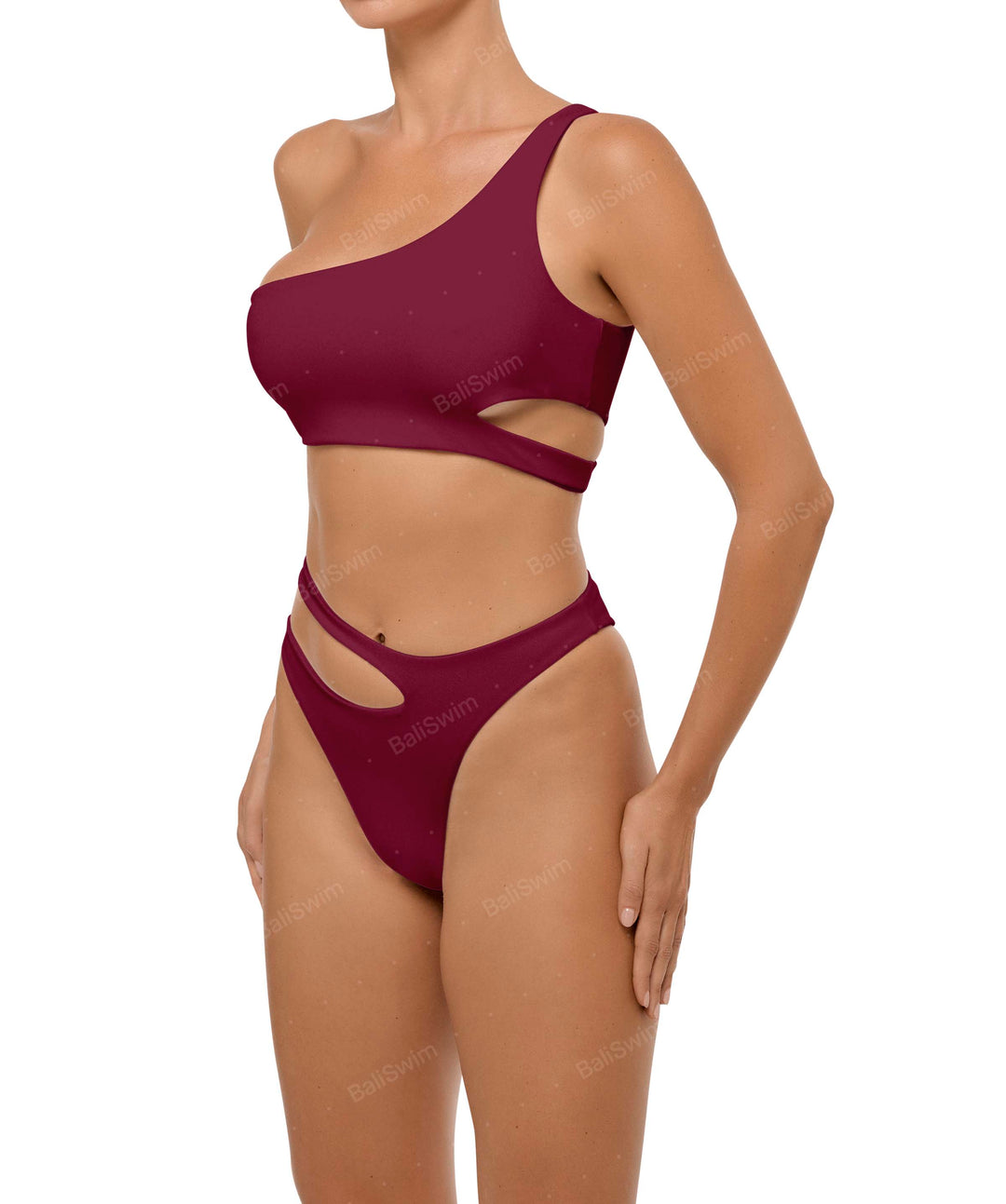 BSWS-T110 Asymmetric Cutout Bikini Top
