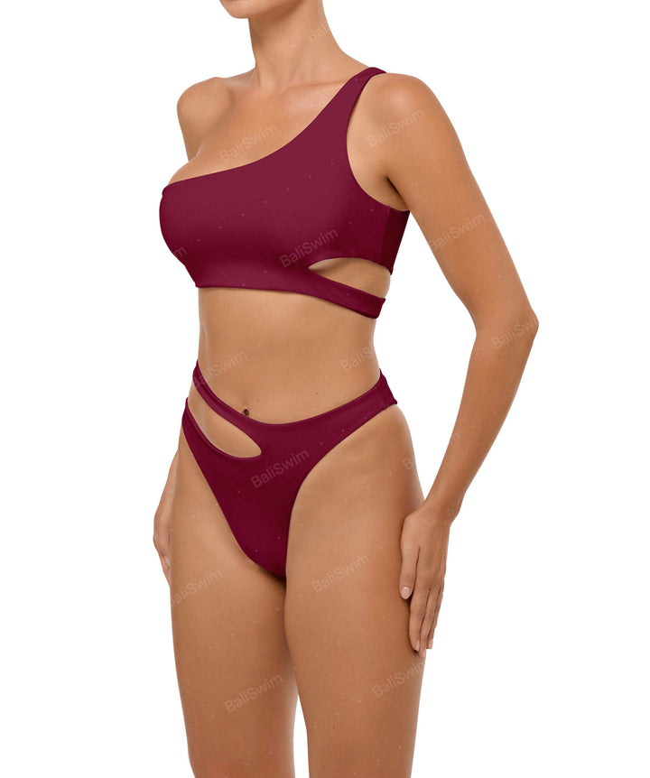 BSWS-T110 Asymmetric Cutout Bikini Top