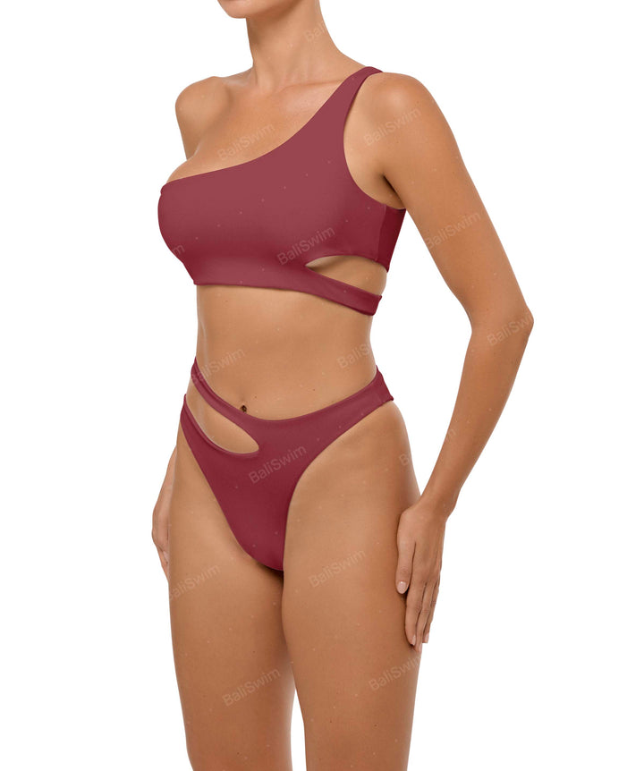 BSWS-T110 Asymmetric Cutout Bikini Top