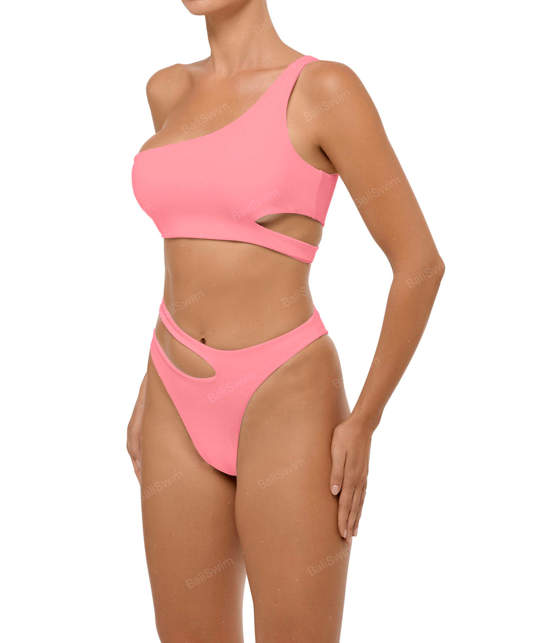 BSWS-B110 Asymmetrical Cutout Bikini Bottom