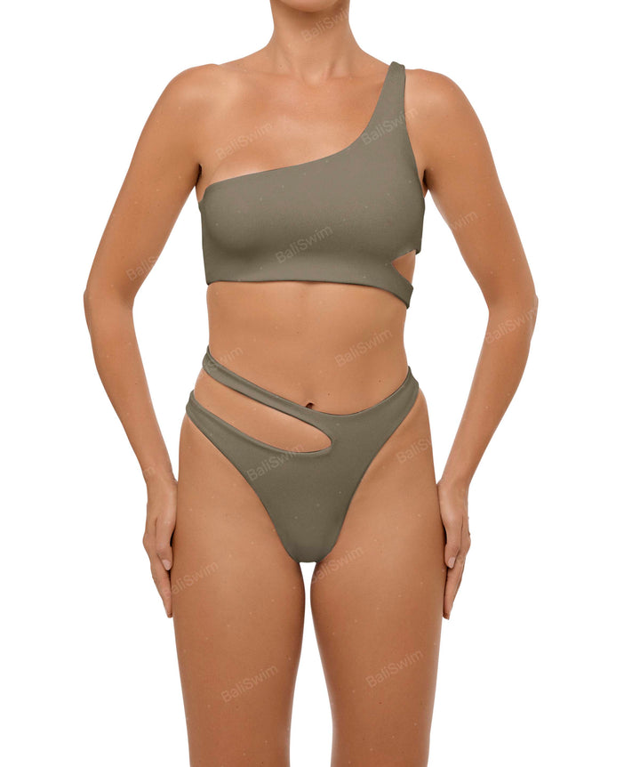 BSWS-B110 Asymmetrical Cutout Bikini Bottom