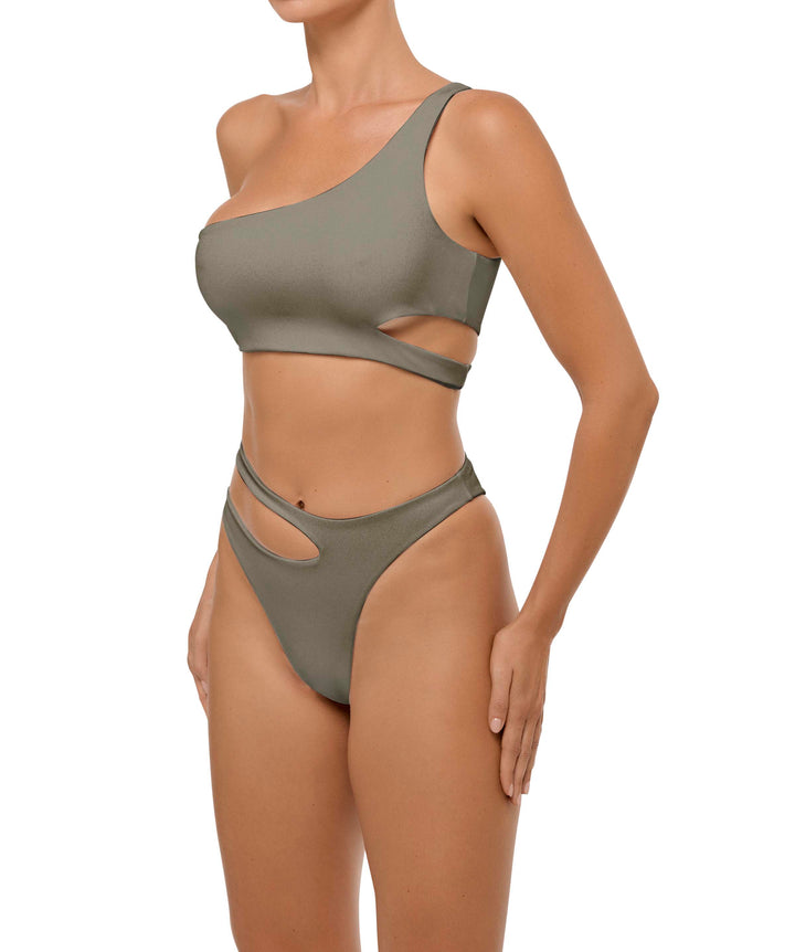 BSWS-B110 Asymmetrical Cutout Bikini Bottom