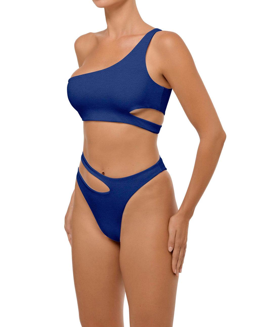 BSWS-B110 Asymmetrical Cutout Bikini Bottom