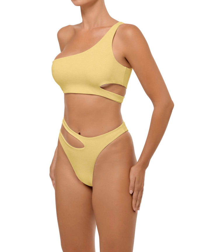 BSWS-B110 Asymmetrical Cutout Bikini Bottom