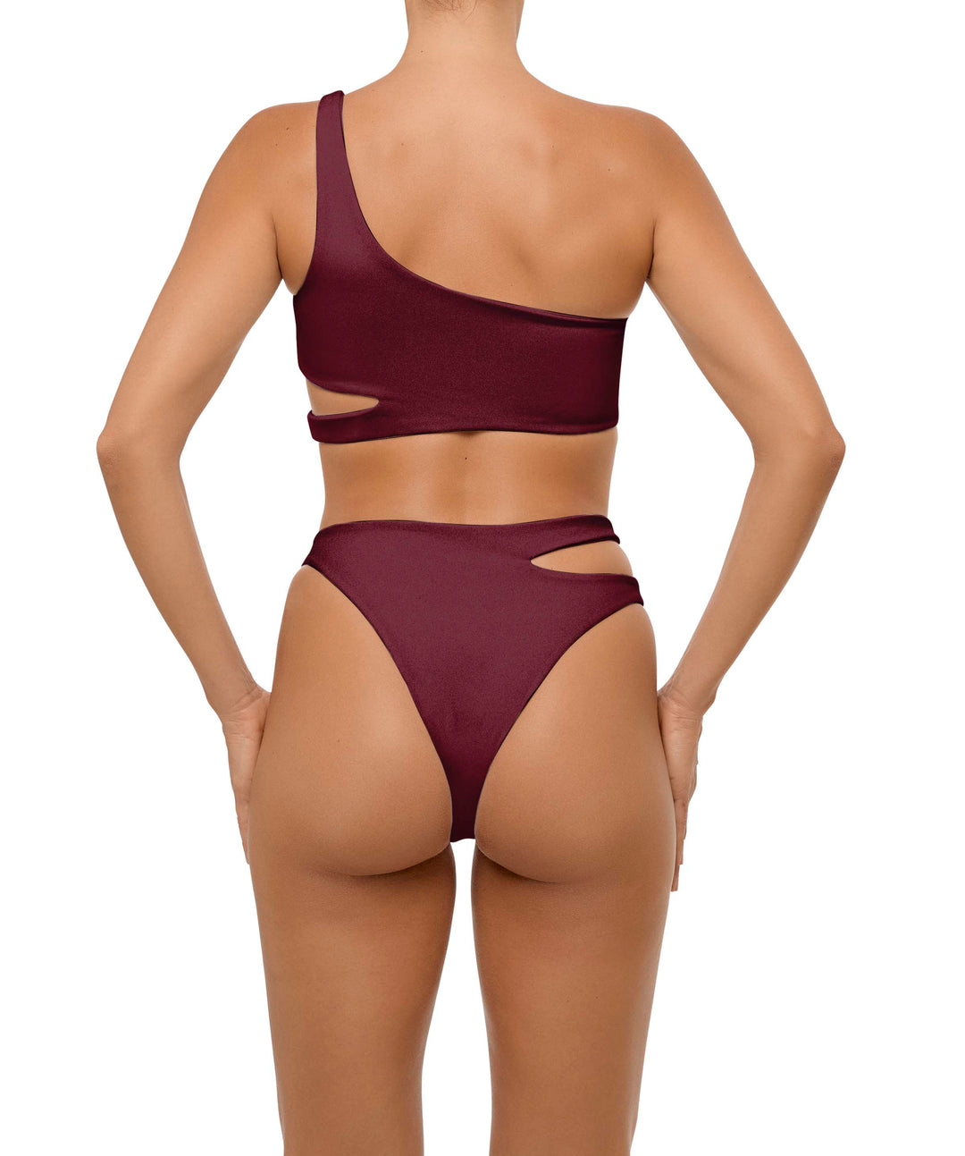 BSWS-B110 Asymmetrical Cutout Bikini Bottom