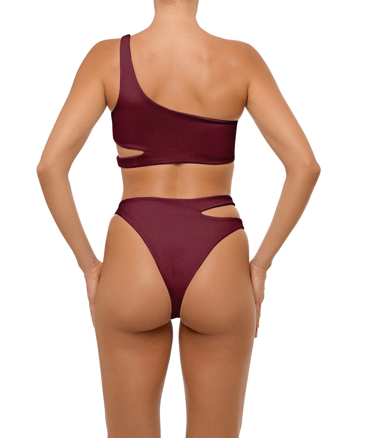 BSWS-B110 Asymmetrical Cutout Bikini Bottom
