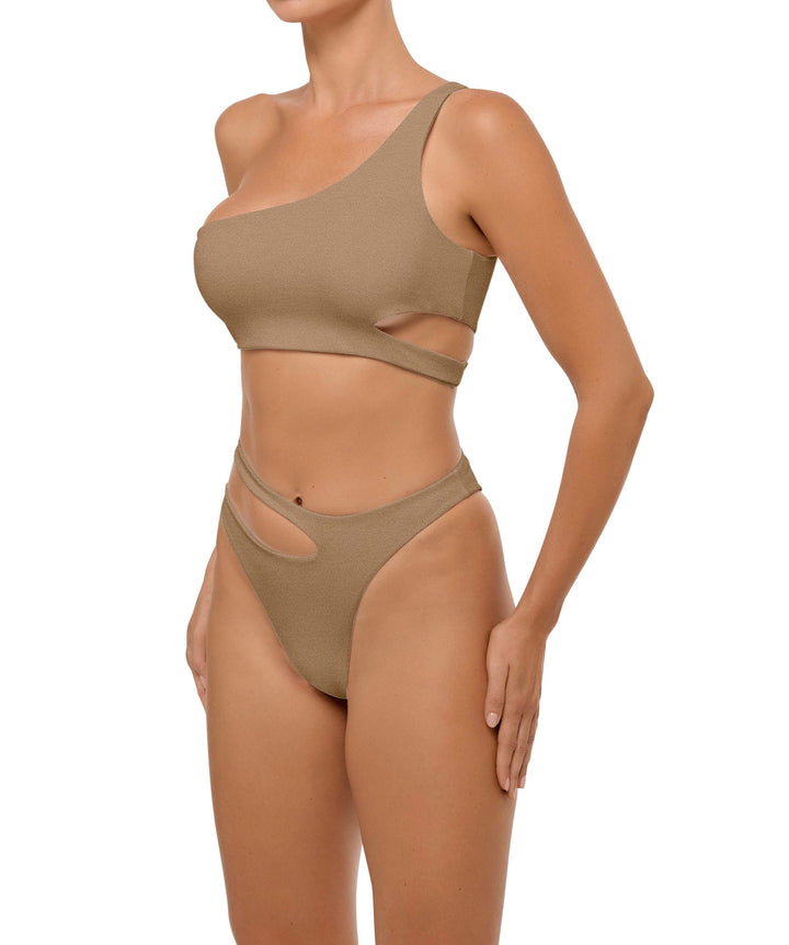 BSWS-B110 Asymmetrical Cutout Bikini Bottom