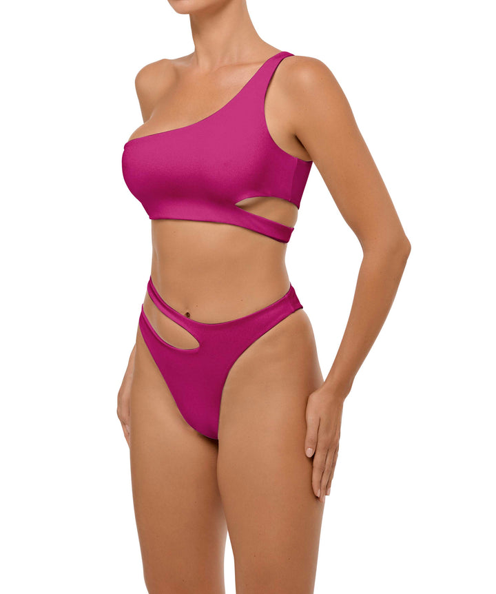 BSWS-B110 Asymmetrical Cutout Bikini Bottom