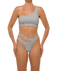 BSWS-B110 Asymmetrical Cutout Bikini Bottom