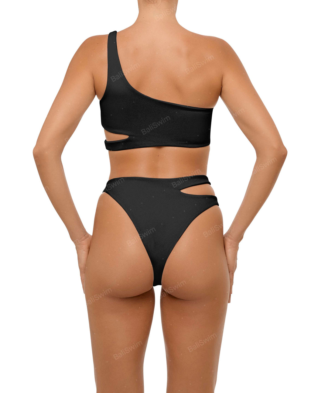 BSWS-B110 Asymmetrical Cutout Bikini Bottom