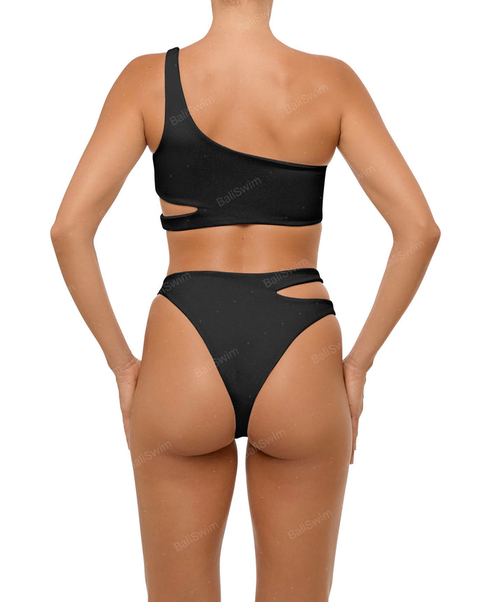 BSWS-B110 Asymmetrical Cutout Bikini Bottom