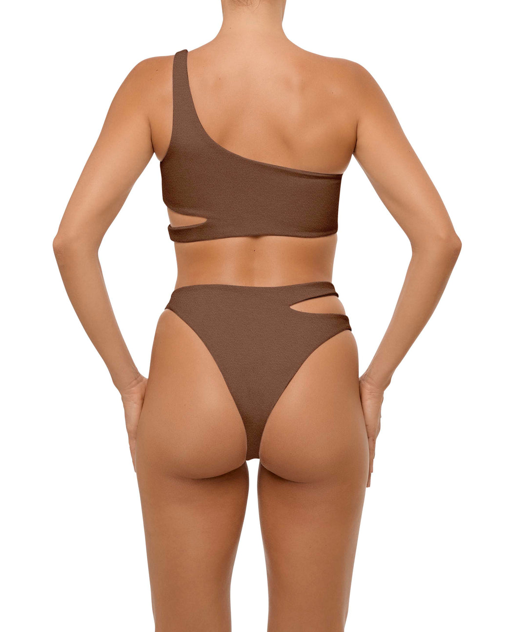 BSWS-T101 Lettuce Edge U-neck Cropped Tankini