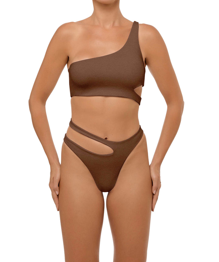BSWS-T101 Lettuce Edge U-neck Cropped Tankini