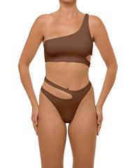 BSWS-T101 Lettuce Edge U-neck Cropped Tankini