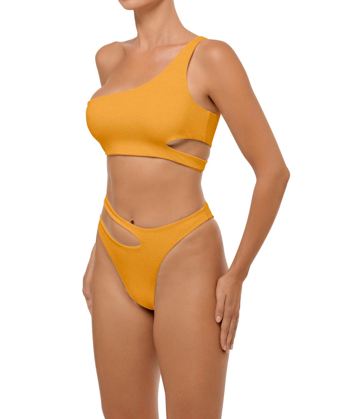 BSWS-B110 Asymmetrical Cutout Bikini Bottom
