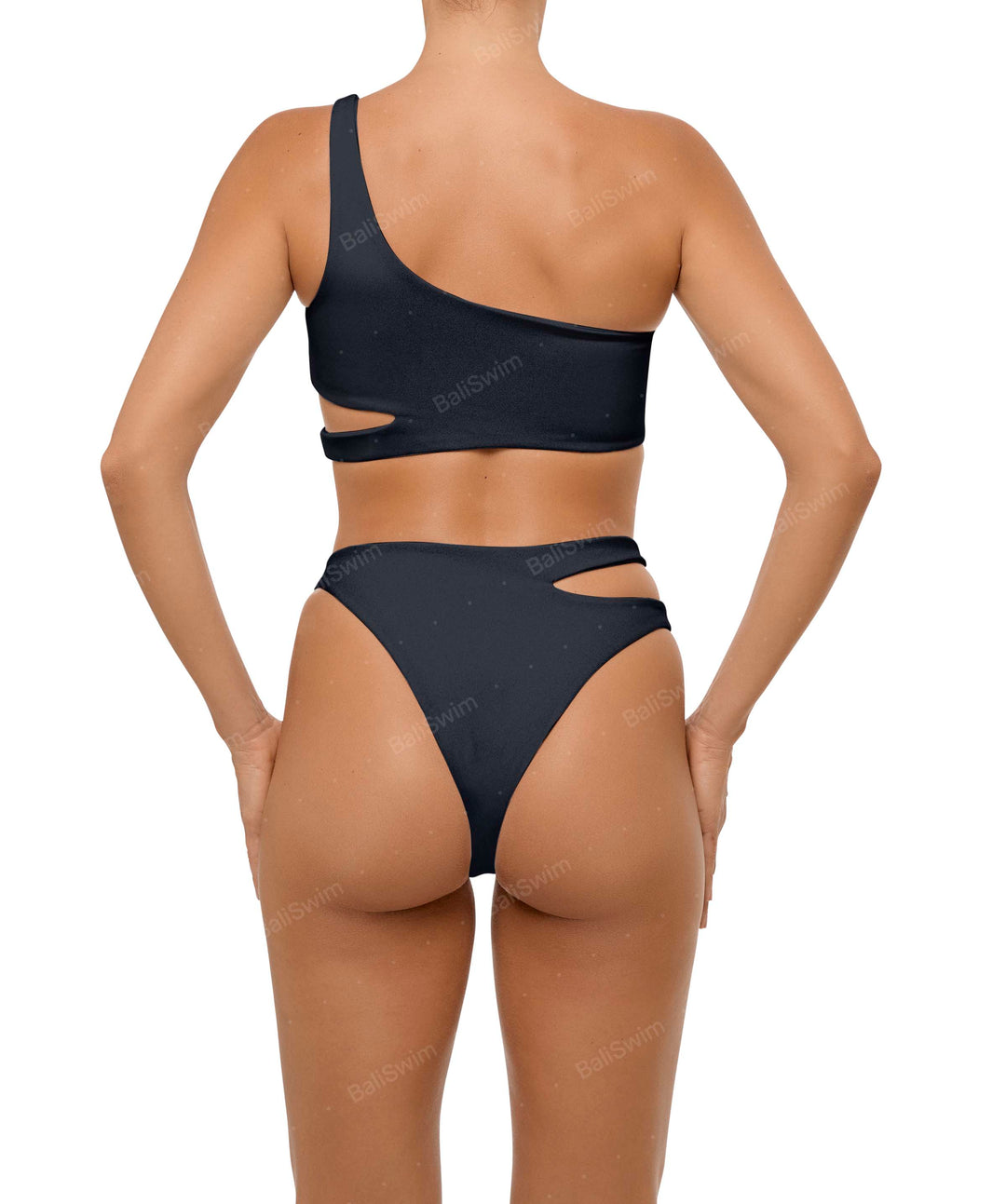 BSWS-B110 Asymmetrical Cutout Bikini Bottom