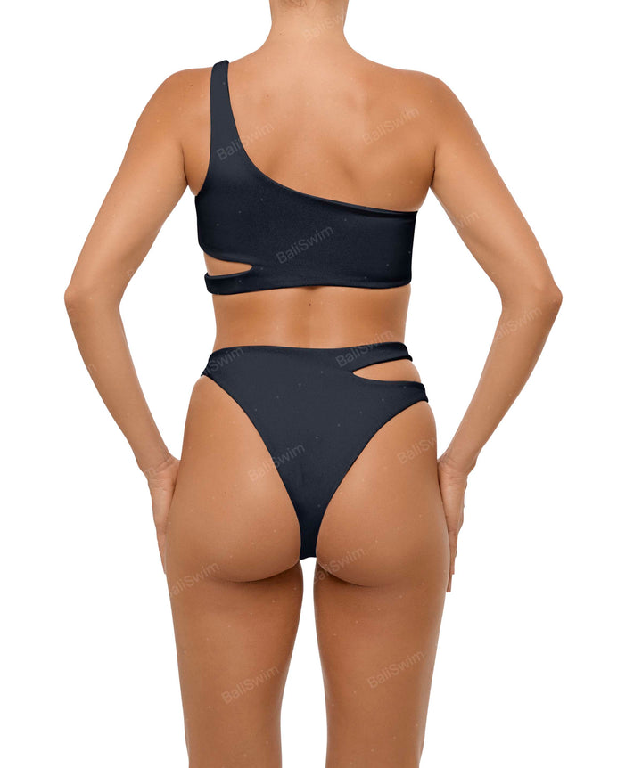 BSWS-B110 Asymmetrical Cutout Bikini Bottom