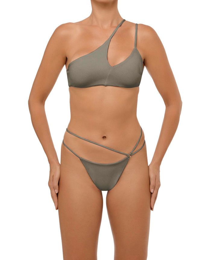 BSWS-T111 Asymmetric Double Straps Bikini Top