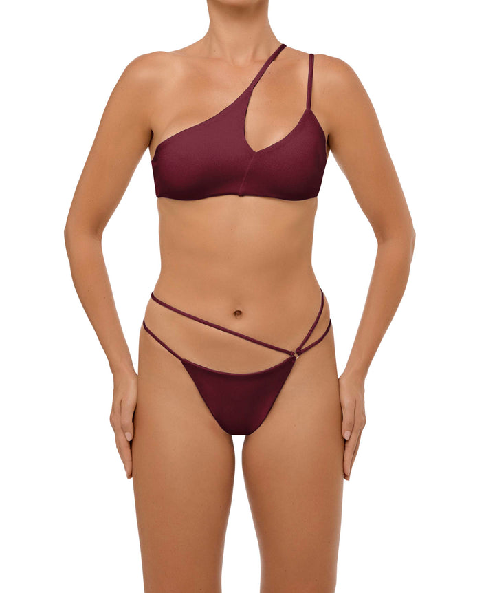 BSWS-B111 Asymmetrical Strappy Bikini Bottom