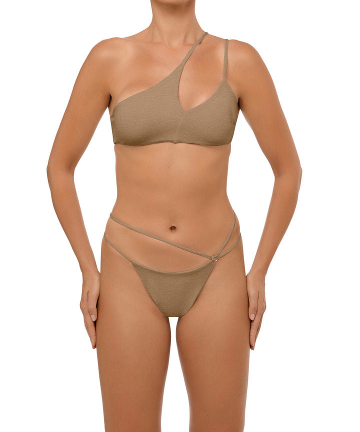 BSWS-T111 Asymmetric Double Straps Bikini Top