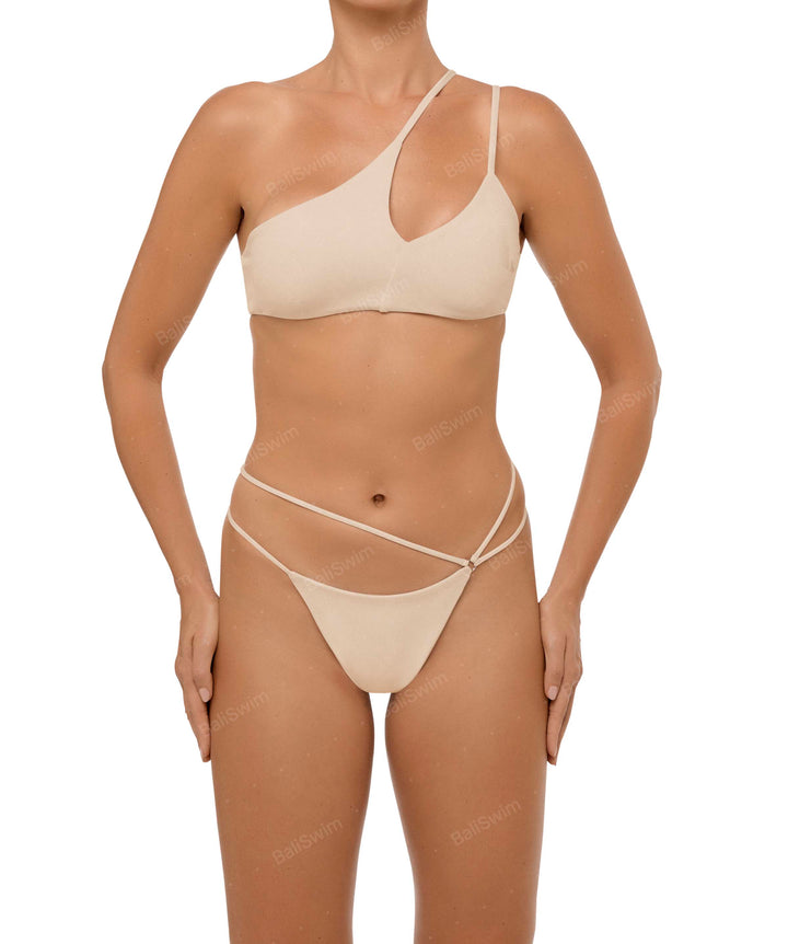 BSWS-T111 Asymmetric Double Straps Bikini Top