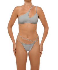 BSWS-T111 Asymmetric Double Straps Bikini Top