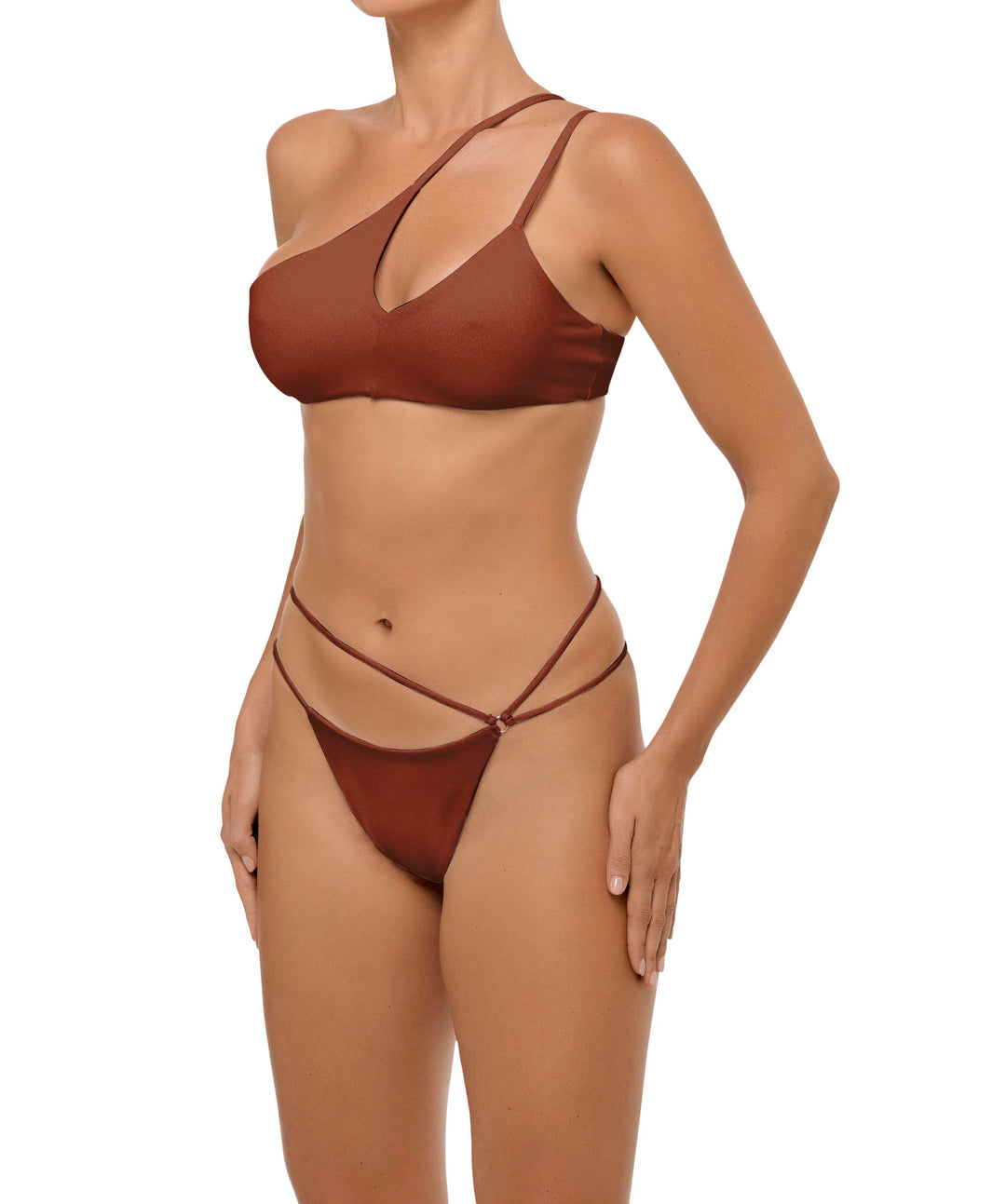 BSWS-B111 Asymmetrical Strappy Bikini Bottom