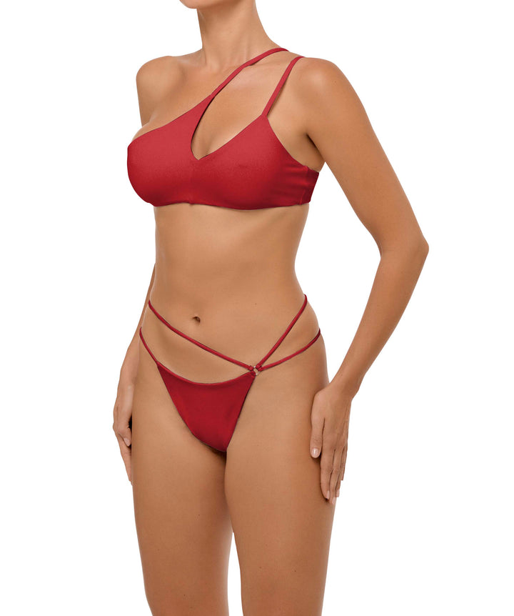 BSWS-B111 Asymmetrical Strappy Bikini Bottom