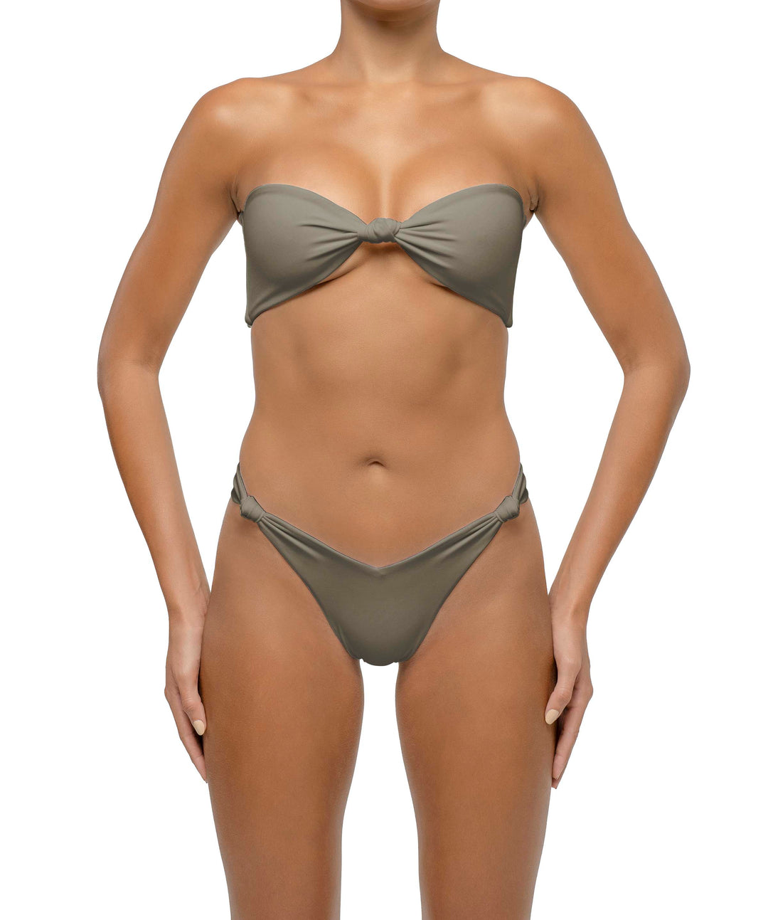 BSWS-T114 Knotted Bandeau Bikini Top