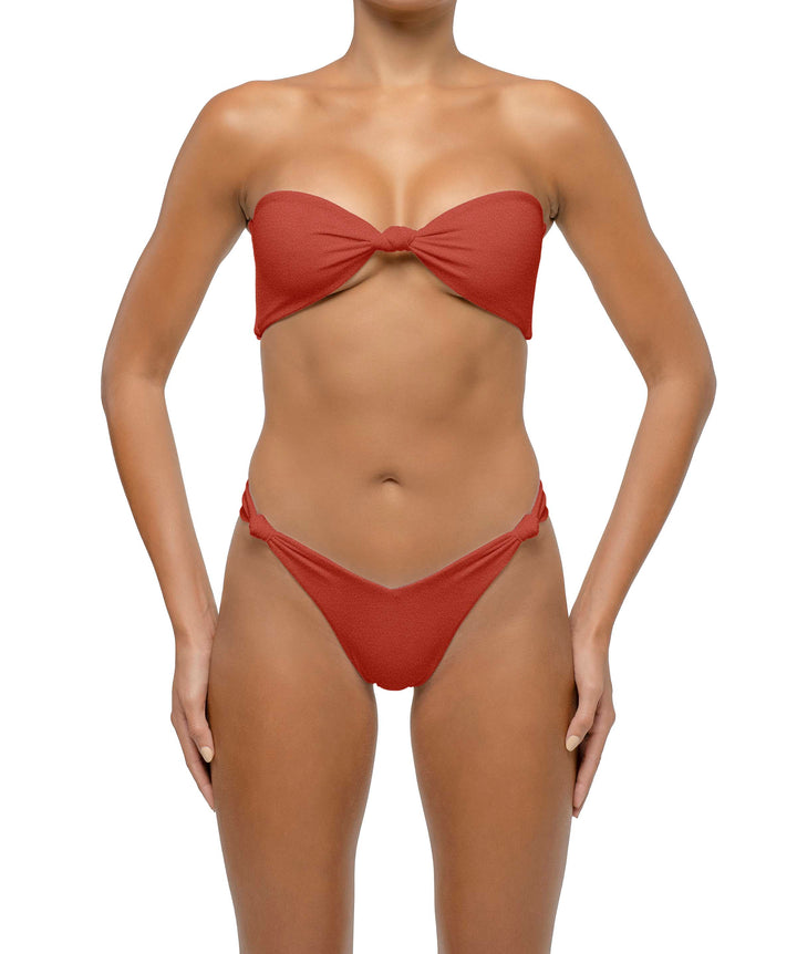 BSWS-T114 Knotted Bandeau Bikini Top