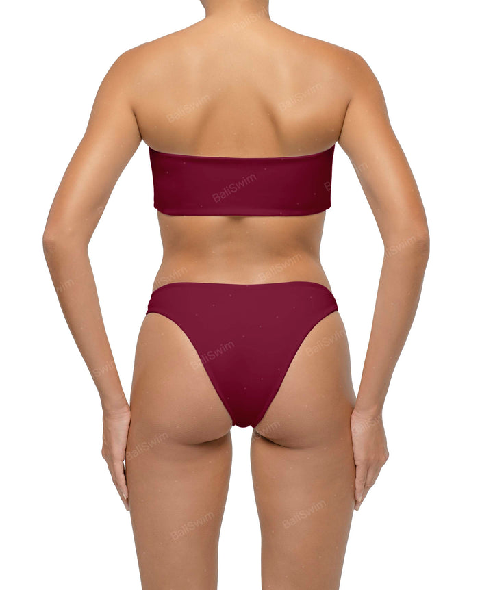 BSWS-T114 Knotted Bandeau Bikini Top