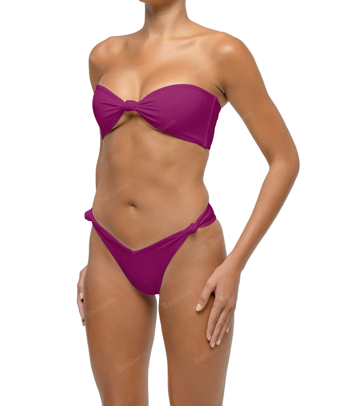 BSWS-T114 Knotted Bandeau Bikini Top