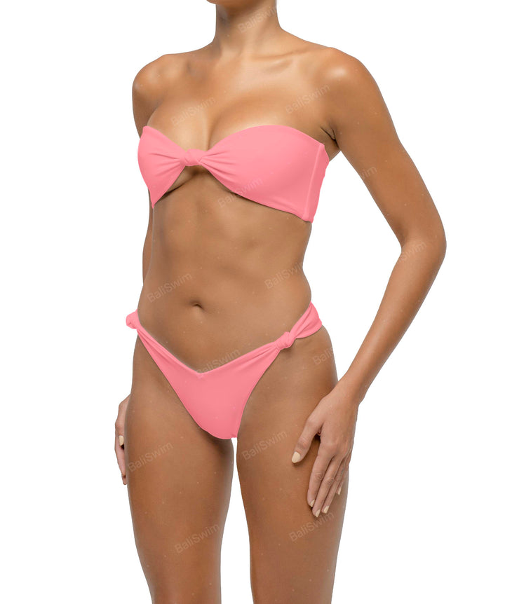 BSWS-T114 Knotted Bandeau Bikini Top
