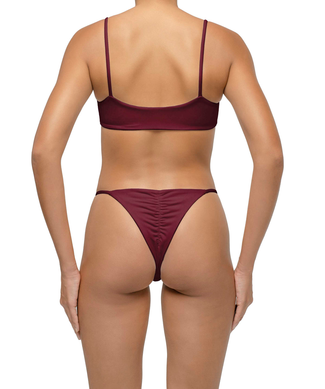 BSWS-T116 Curved Neckline Bikini Top