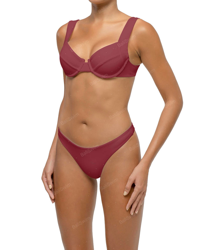 BSWS-B119 Mid Rise Bikini Bottom