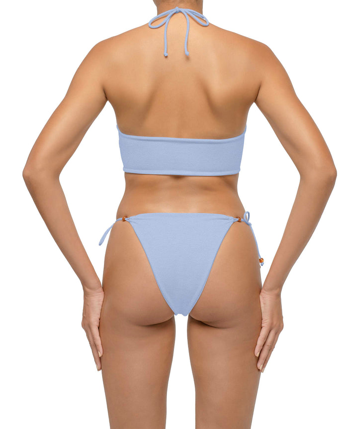 BSWS-T121 Cross-strap Beaded Bikini Top