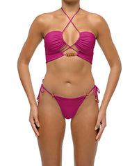 BSWS-B121 Beaded Tie Side Bikini Bottom
