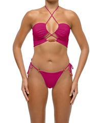 BSWS-B121 Beaded Tie Side Bikini Bottom
