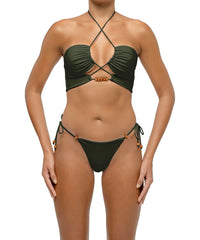 BSWS-B121 Beaded Tie Side Bikini Bottom