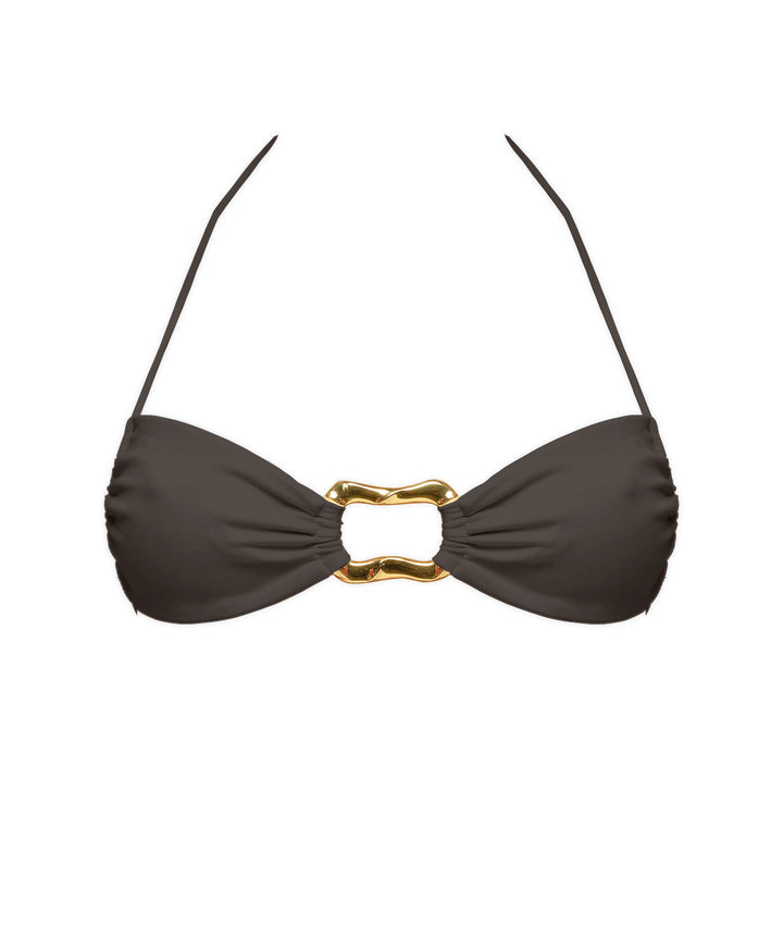 BSWS-T122 Wave Ring Halter Bikini Top