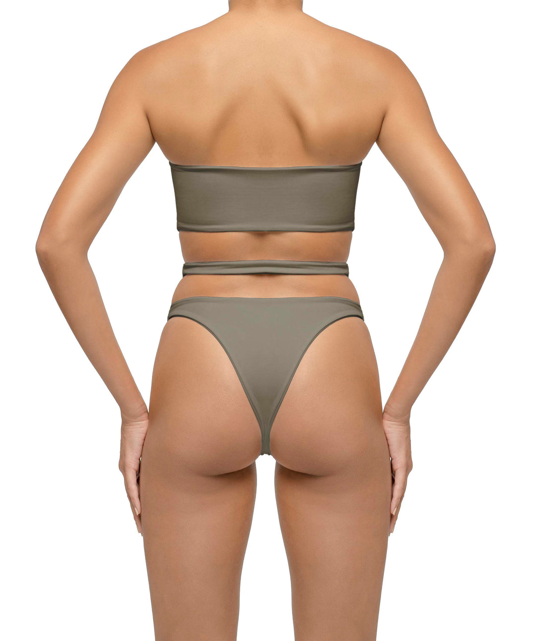 BSWS-B123 High Waisted Cut-out Bikini Bottom