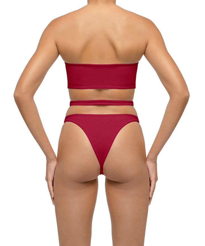 BSWS-T123 Bandeau Cut-out Bikini Top