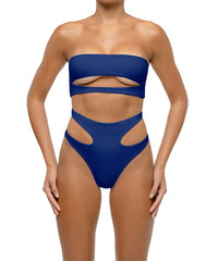 BSWS-T123 Banblue-gateu Cut-out Bikini Top