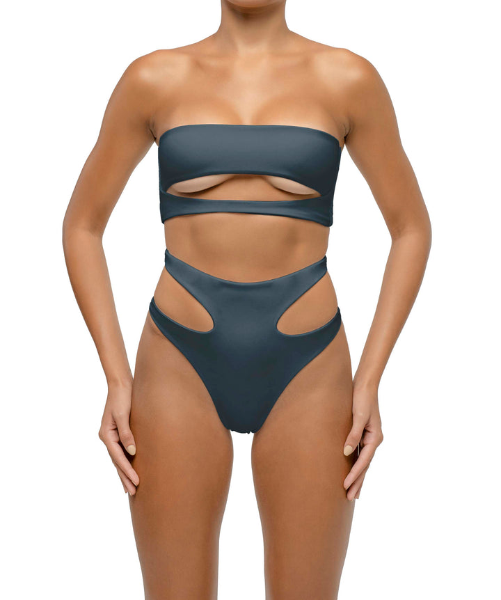 BSWS-B123 High Waisted Cut-out Bikini Bottom