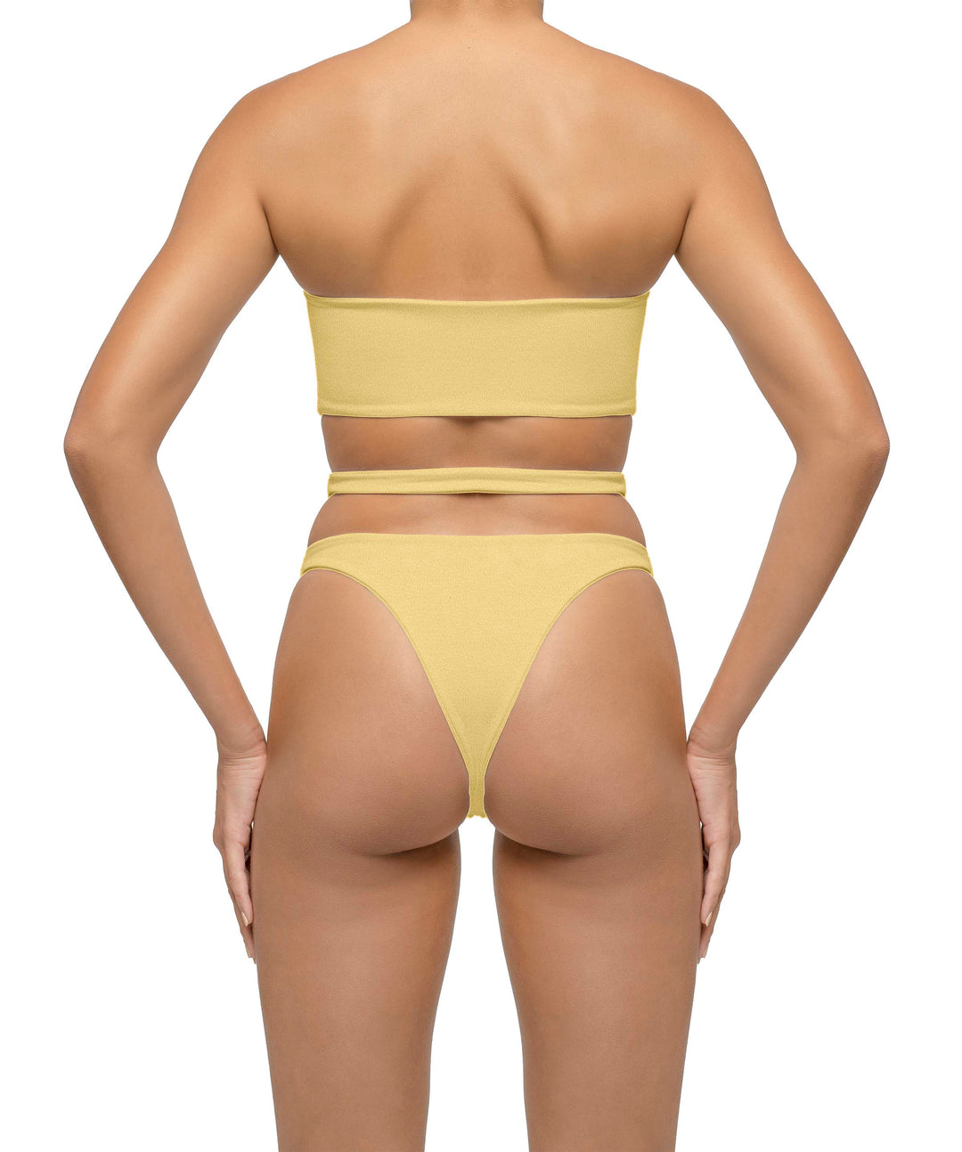 BSWS-T123 Bandeau Cut-out Bikini Top